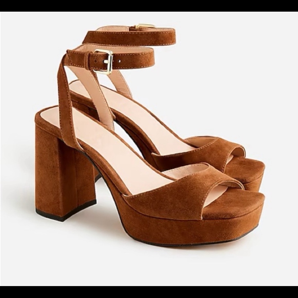 Ankle strap platform heels in suede
Item style: BX909 J Crew